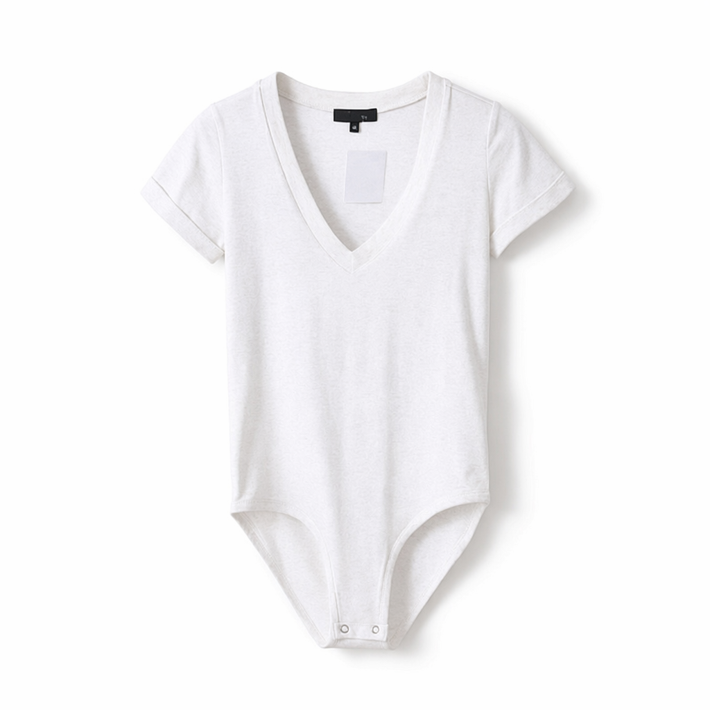 Traditional Cut Classic Color Onesie for Versatile Fashion Ivory