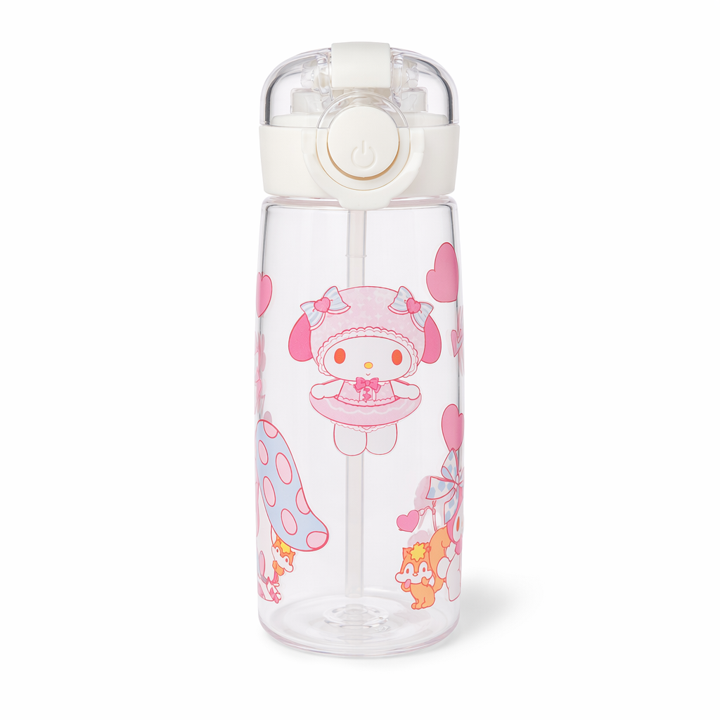 Adorable White Character Sippy Cups for Kids Pink Bunny