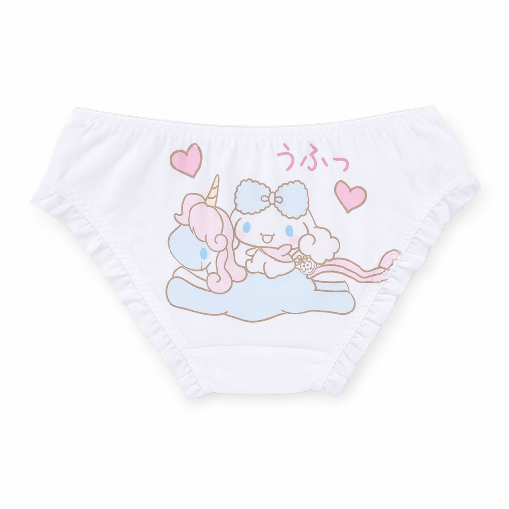 Kawaii My Melody and Cinnamoroll Panties with Sweet Details Unicorn Ride