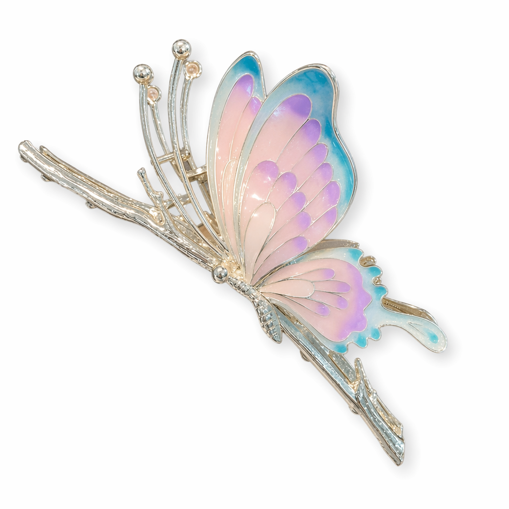 Flutter Hair Clips for a Whimsical Hair Transformation Pastel Butterfly