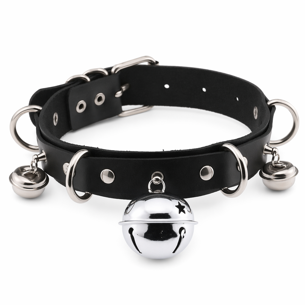 Gorgeous Bell Collar Inspired by Neko Cosplay Culture Black