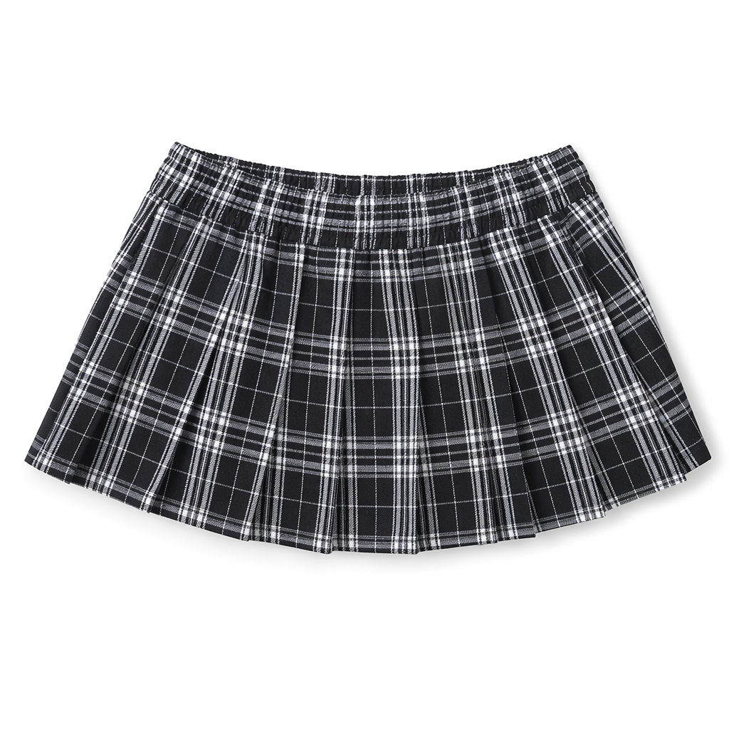 Sassy 90s-Inspired Tennis Skirt for Cosparty Enthusiasts Black