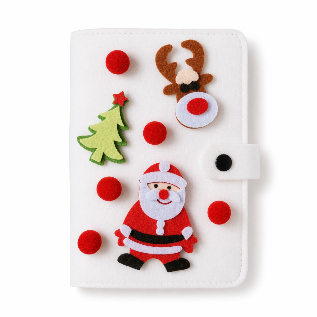 Santa Claus Inspired Holiday Journals for Kids White