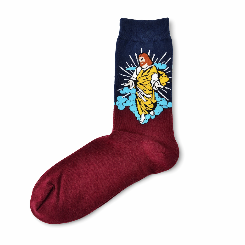 Cozy Knit Socks Featuring Vintage Artwork by Famous Artists 19