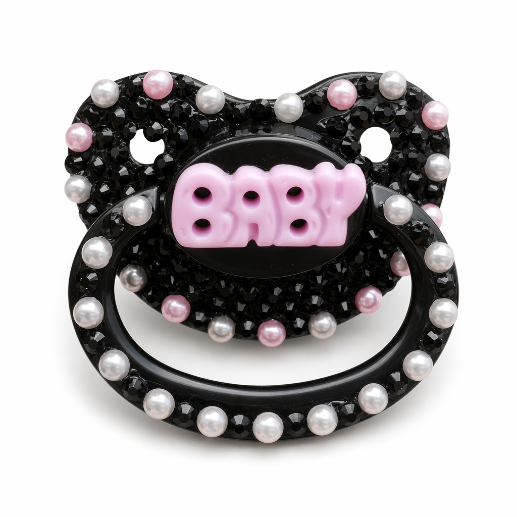 Adult Pacifier Made of Safe BPA-Free Rubber Silicone Black
