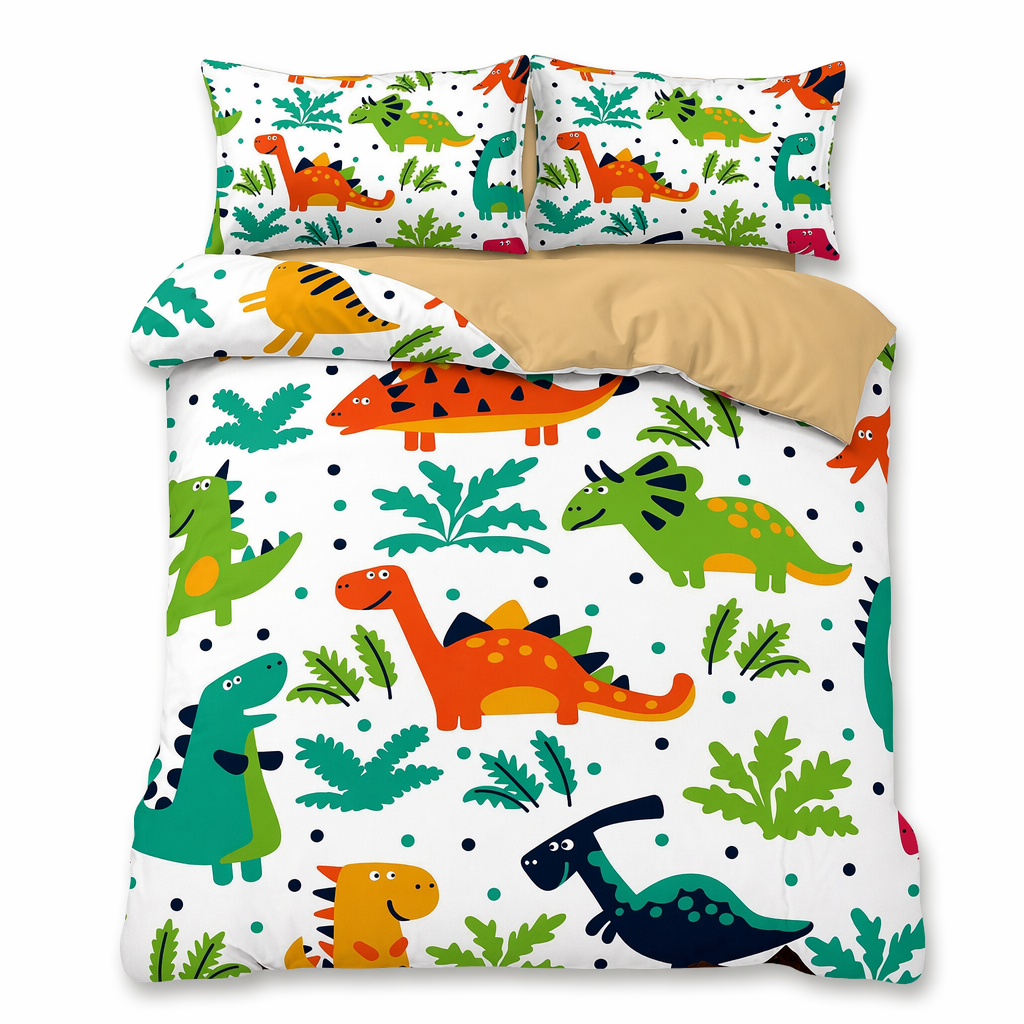 Dinosaur Bedding Set for a Prehistoric Themed Bedroom Transformation AU queen