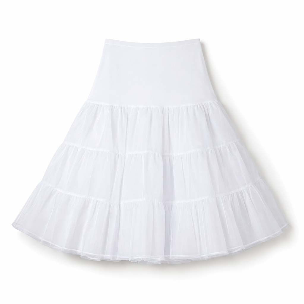 Vibrant Christmas Themed Dresses for a Chic Holiday Look White Petticoat