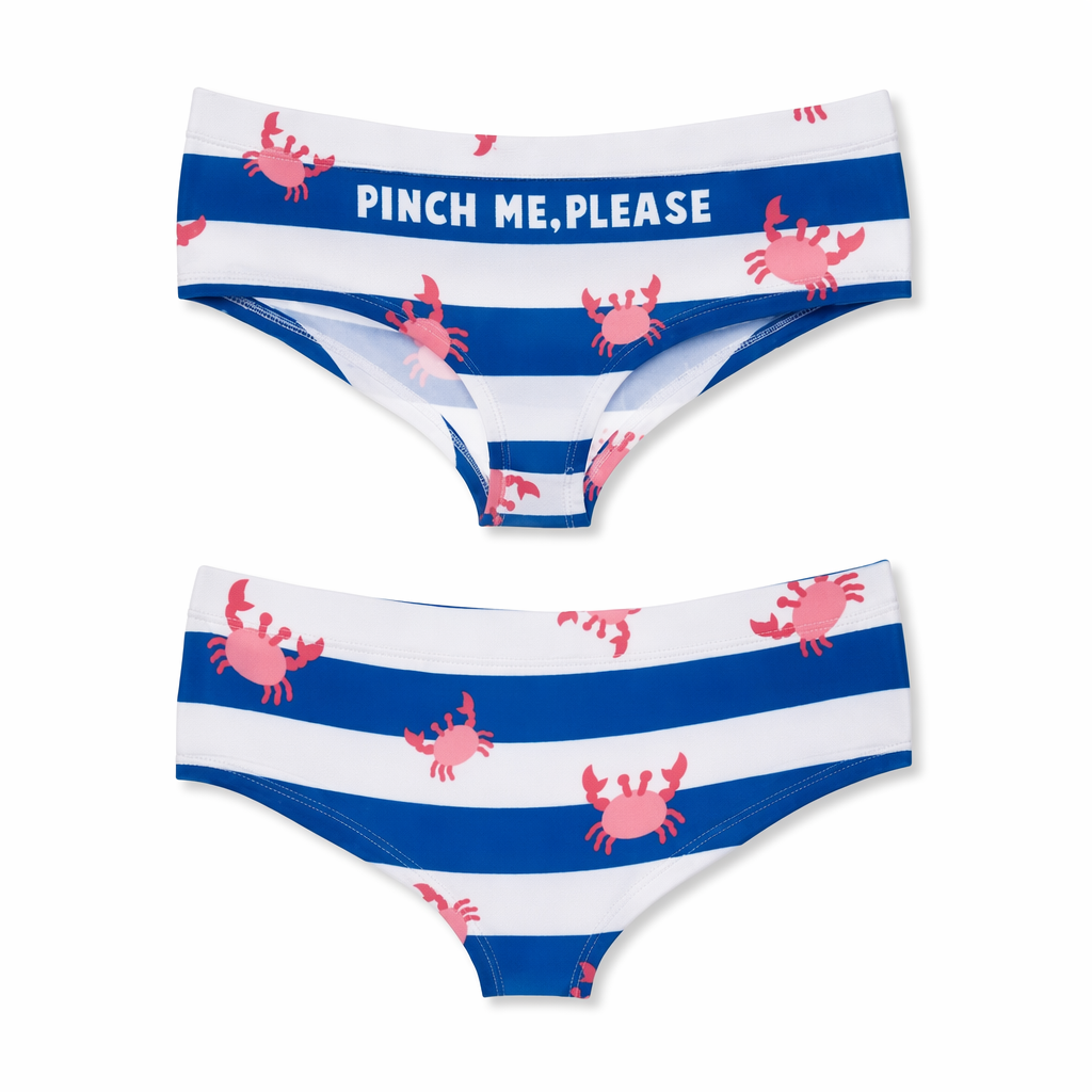 Pastel Fairy Kei Pocket Undies with Cheeky Sayings Pinch Me