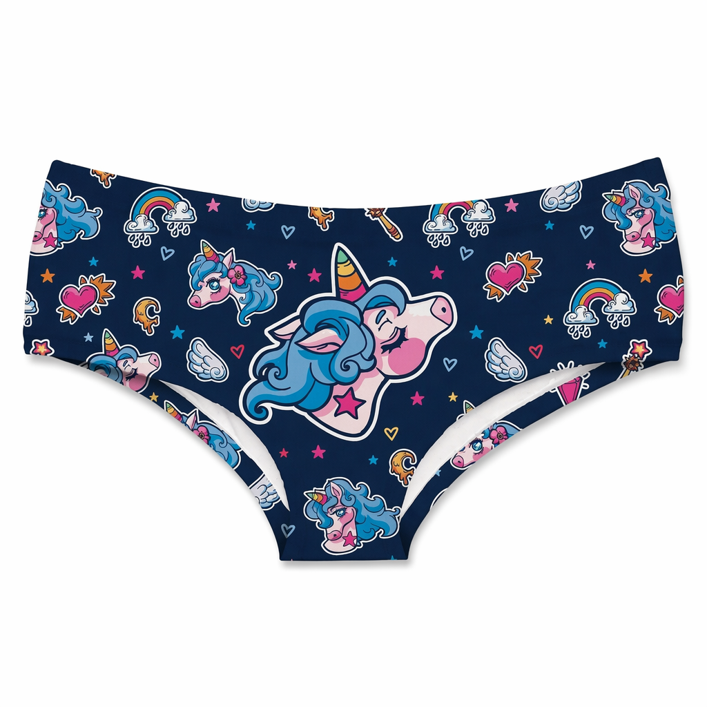 Kawaii Pastel Goth Magical Unicorn Panties In Stock Default Title