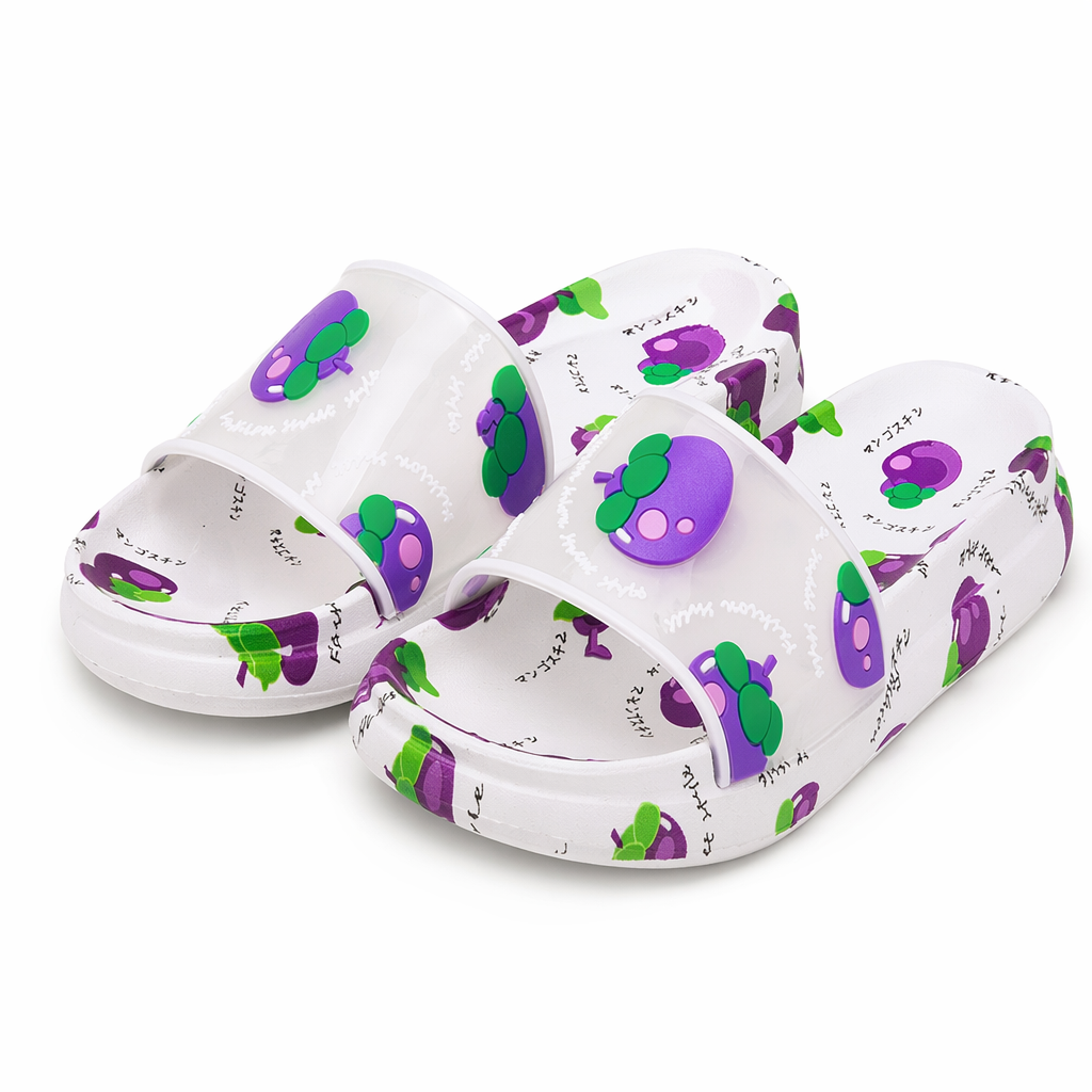 Cozy Summer Sandals with Ultra Soft Sole for Little Foodies Mangosteen
