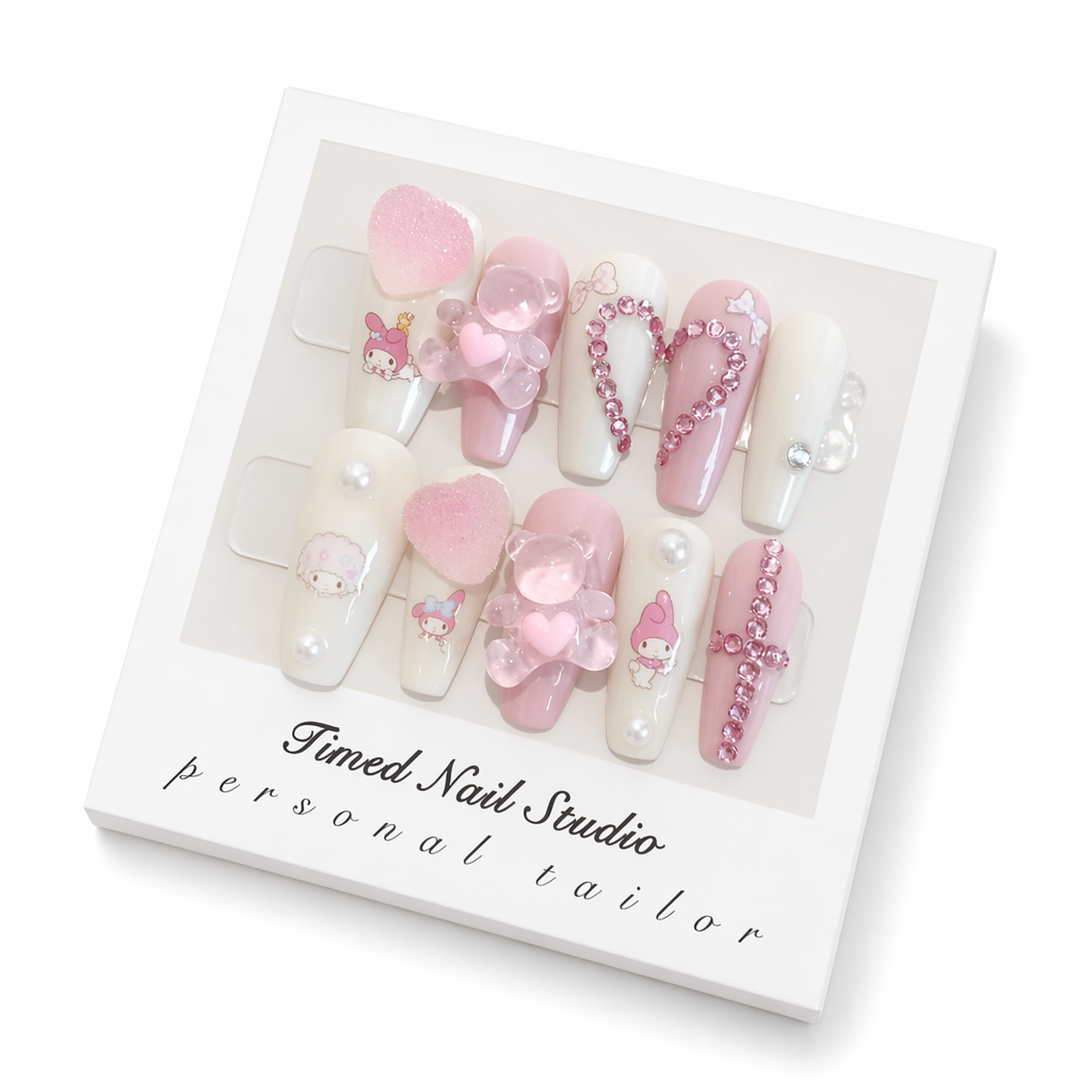Kawaii Deco Press On Nails for an Adorable Nail Makeover D