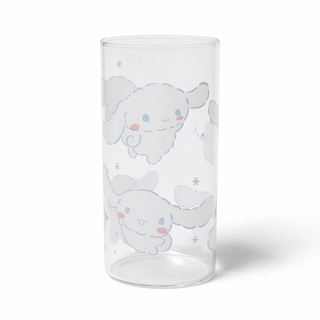 Cinna Pup Glass Featuring Adorable Cinnamoroll Puppy Print Default Title