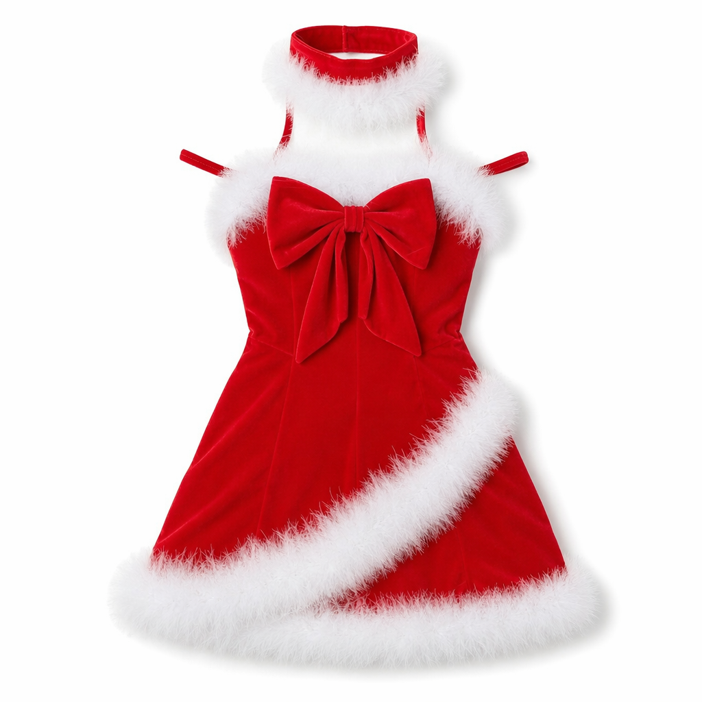 Santa Claus Inspired Princess Dress in Sweet Lolita Style Default Title