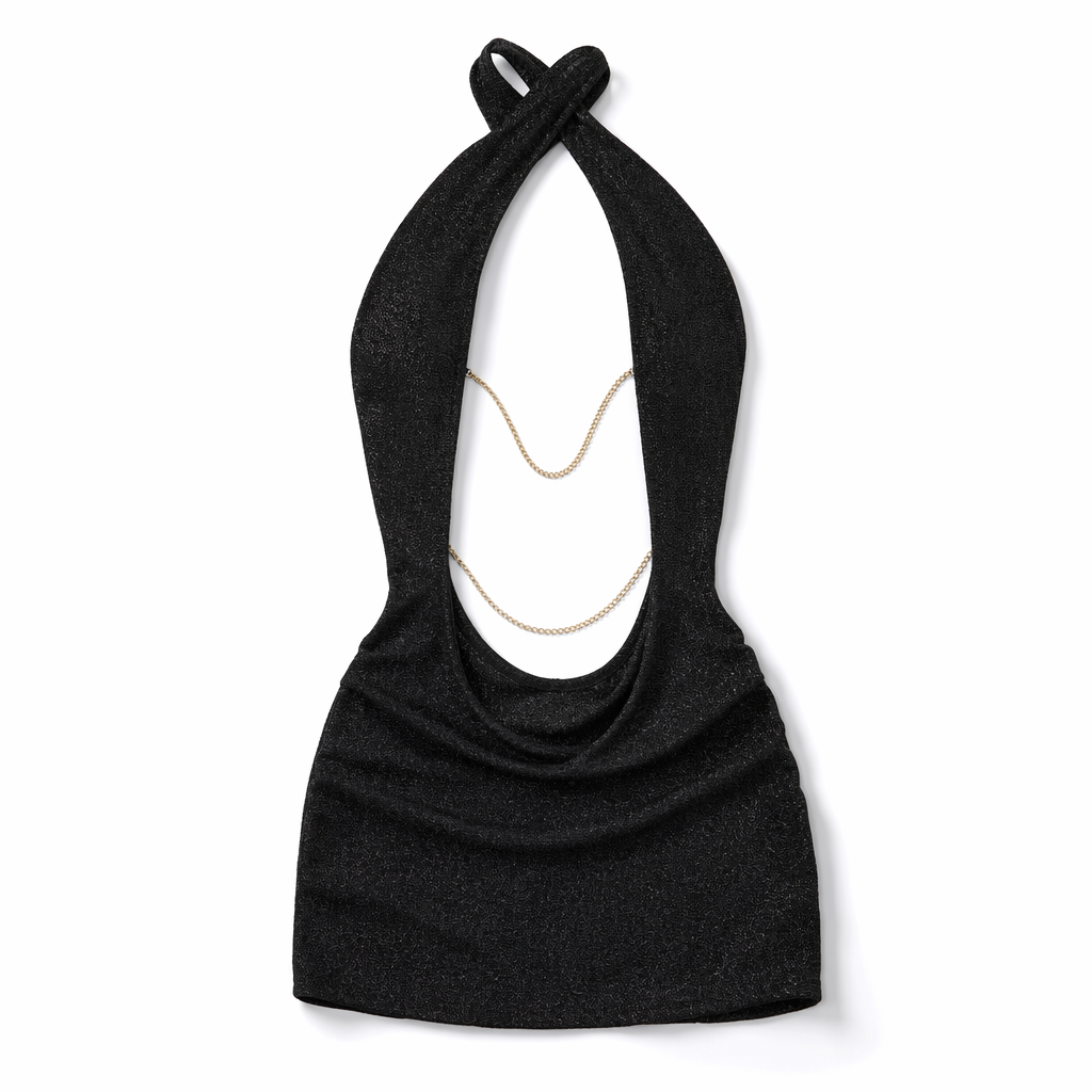 Sexy Backless Chain Skirt for Cosplay and Roleplay Fun Default