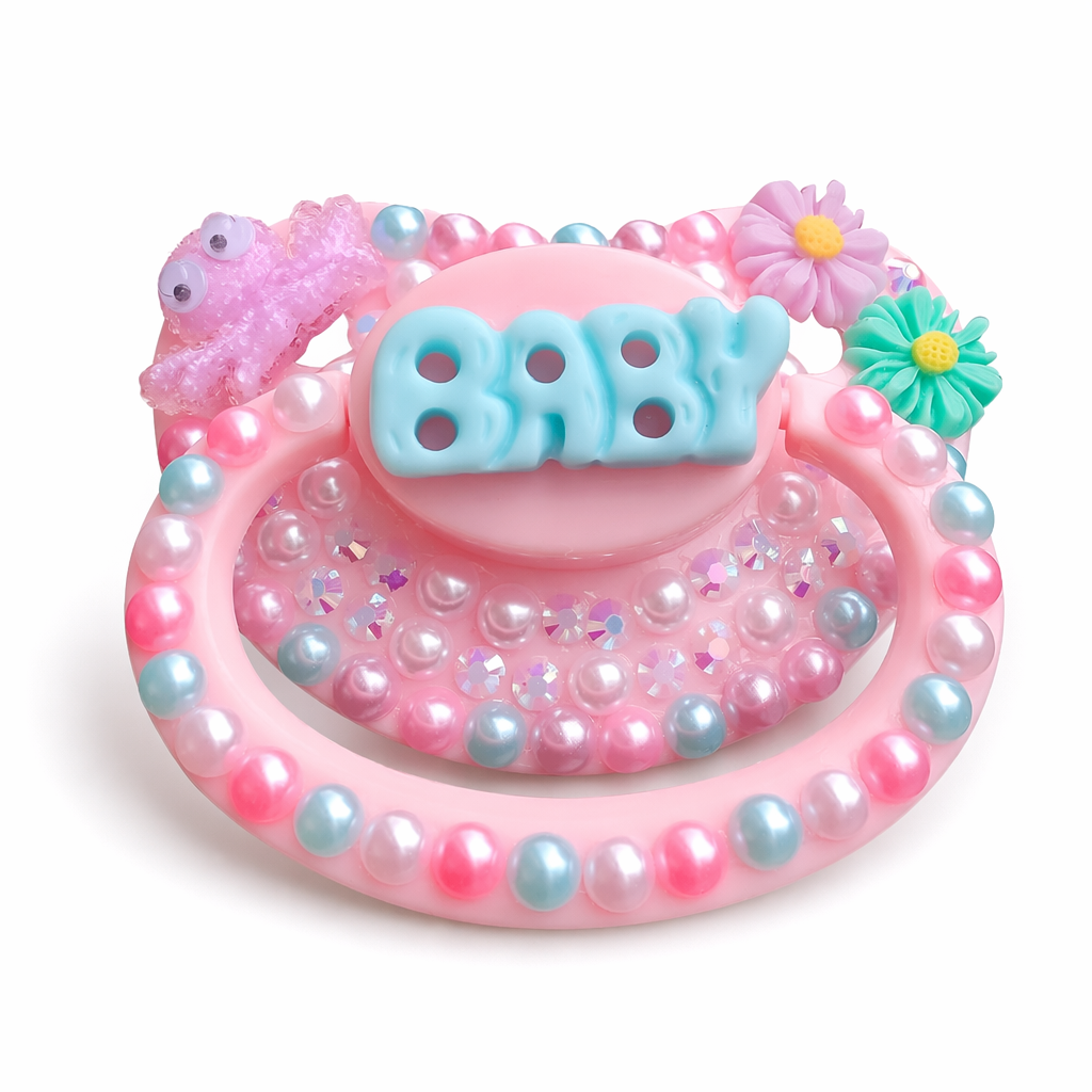 Adult Pacifier Made of Safe BPA-Free Rubber Silicone Pink