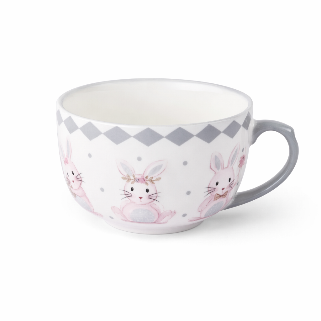 Bunny Sweet Tea Party Set for Whimsical Tea Celebrations Mug 11x7cm 450mL