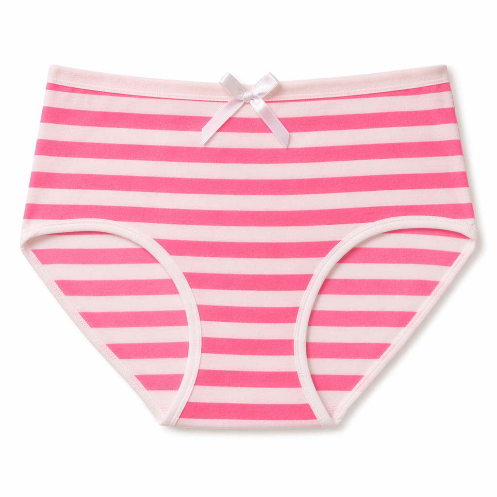 Hatsune Miku Inspired Candy-Colored Full Brief Panties Hot Pink