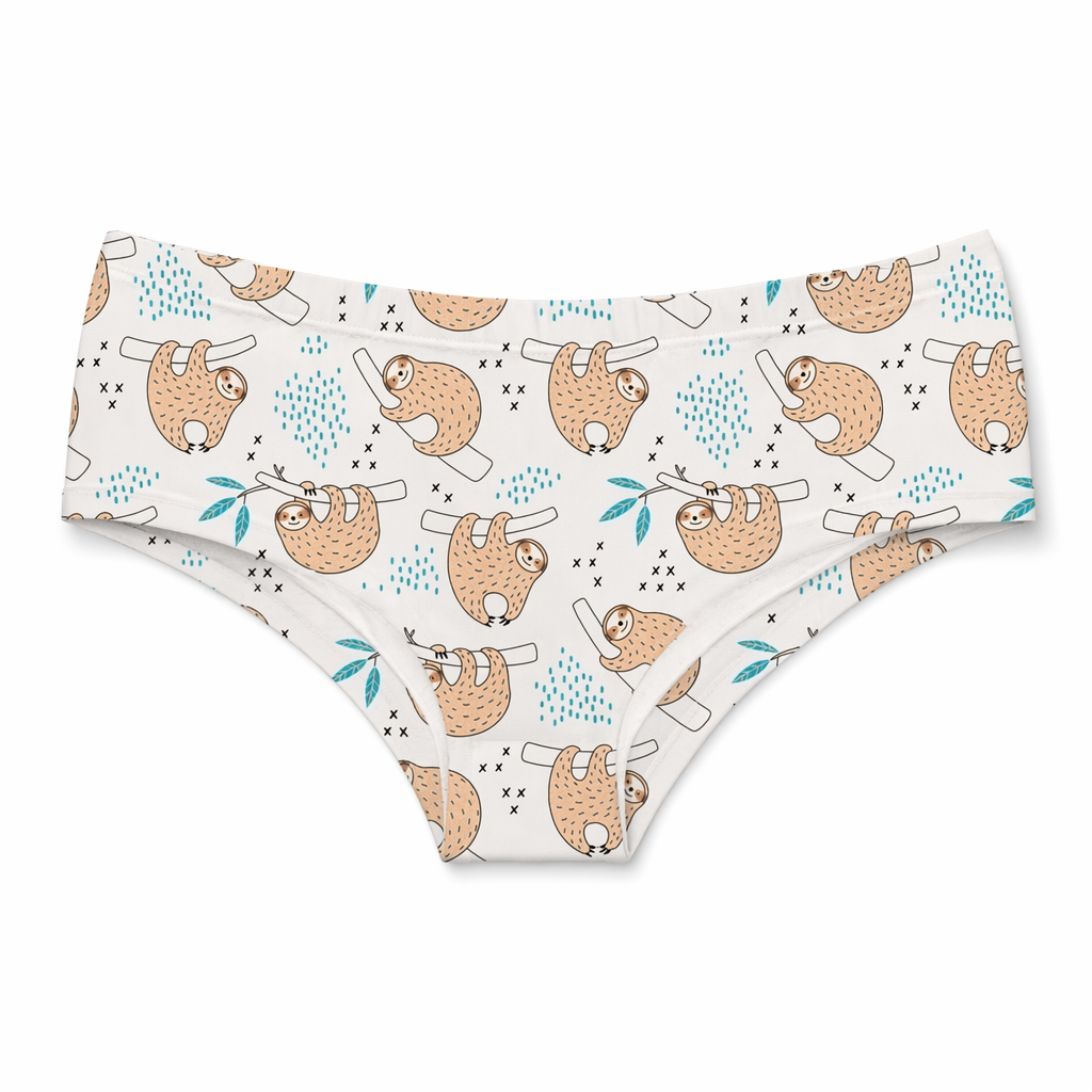 Sweet White Hanging Sloth Panties for Cozy Kawaii Babes Default Title