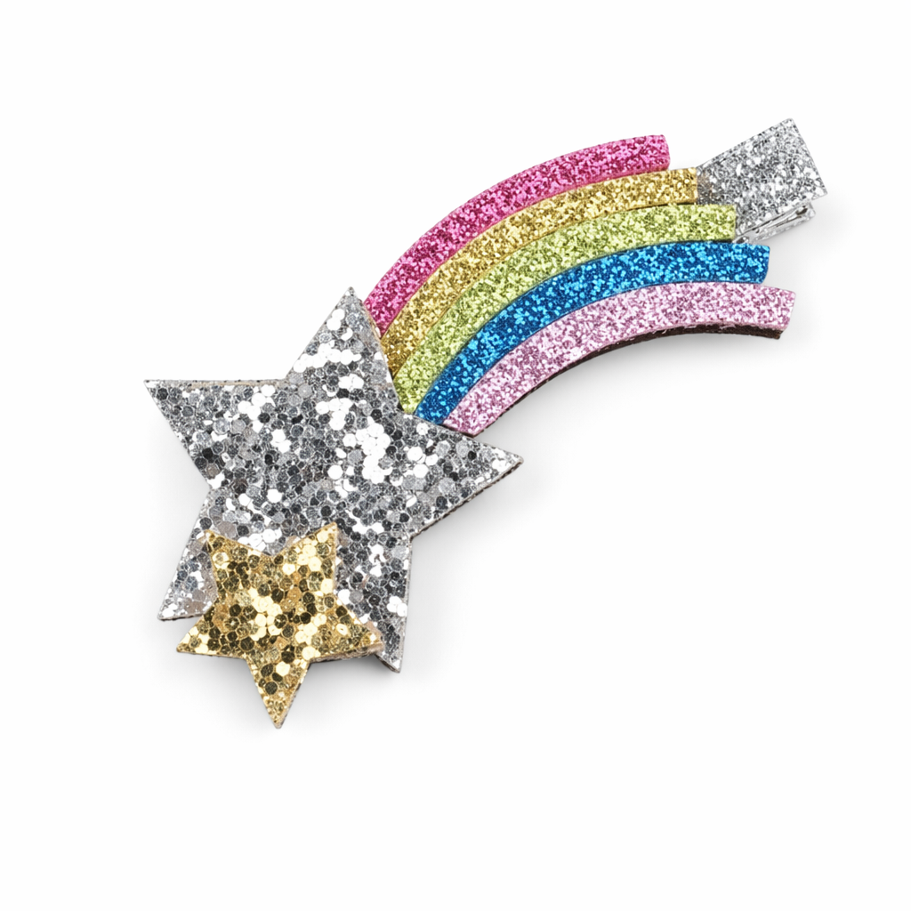 Glittery Magical Unicorn Hair Clips for All Hair Lengths Star