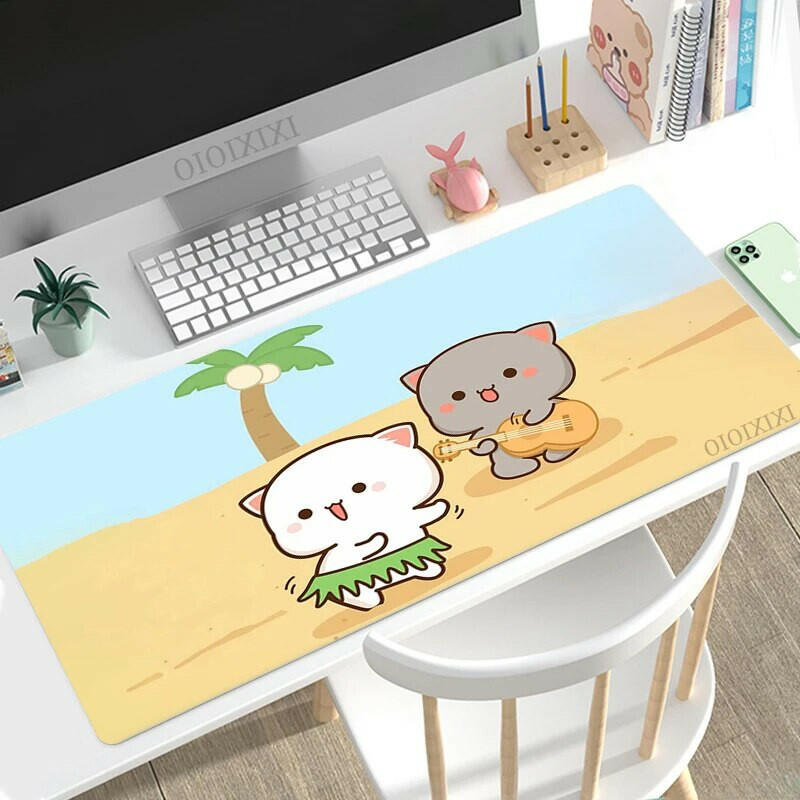 Peach & Goma Mouse pads.