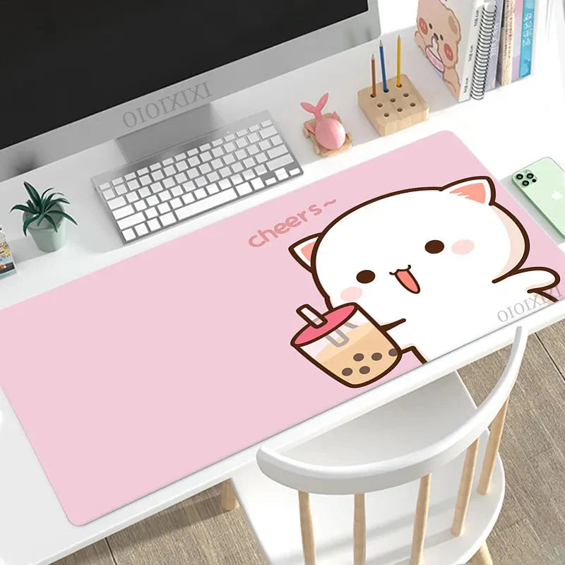 Peach & Goma Mouse pads.