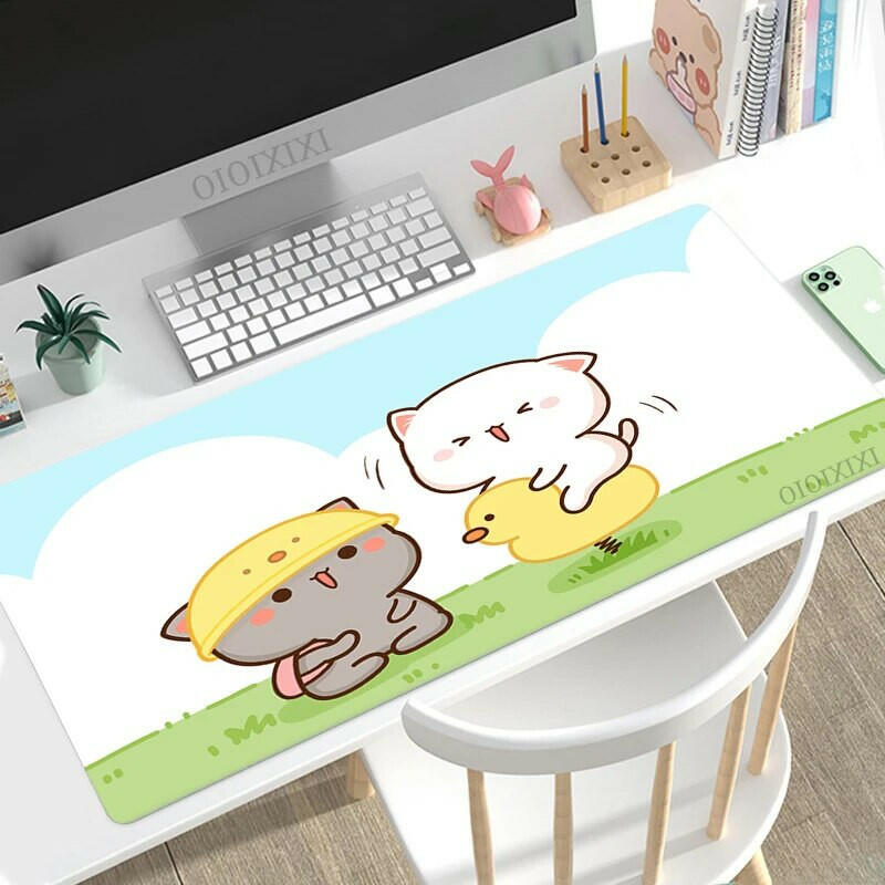 Peach & Goma Mouse pads.