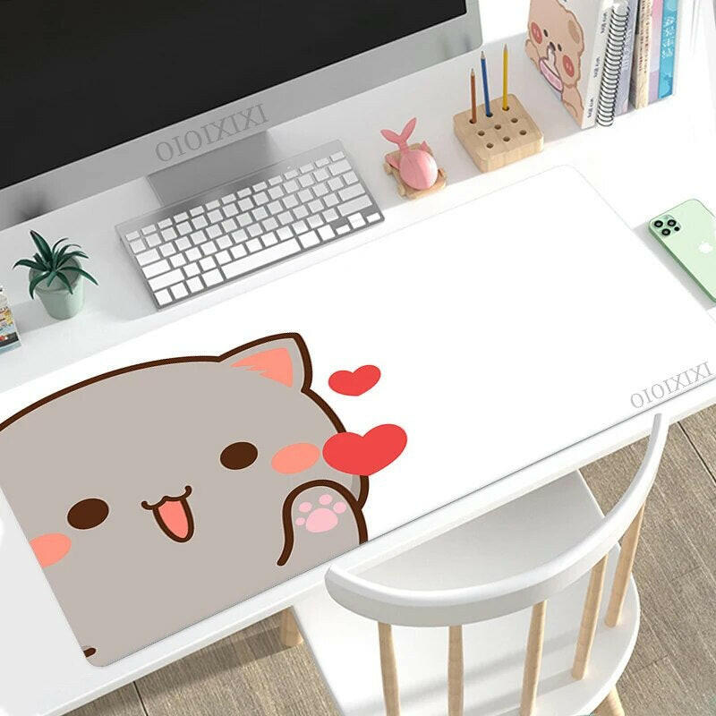 Peach & Goma Mouse pads.