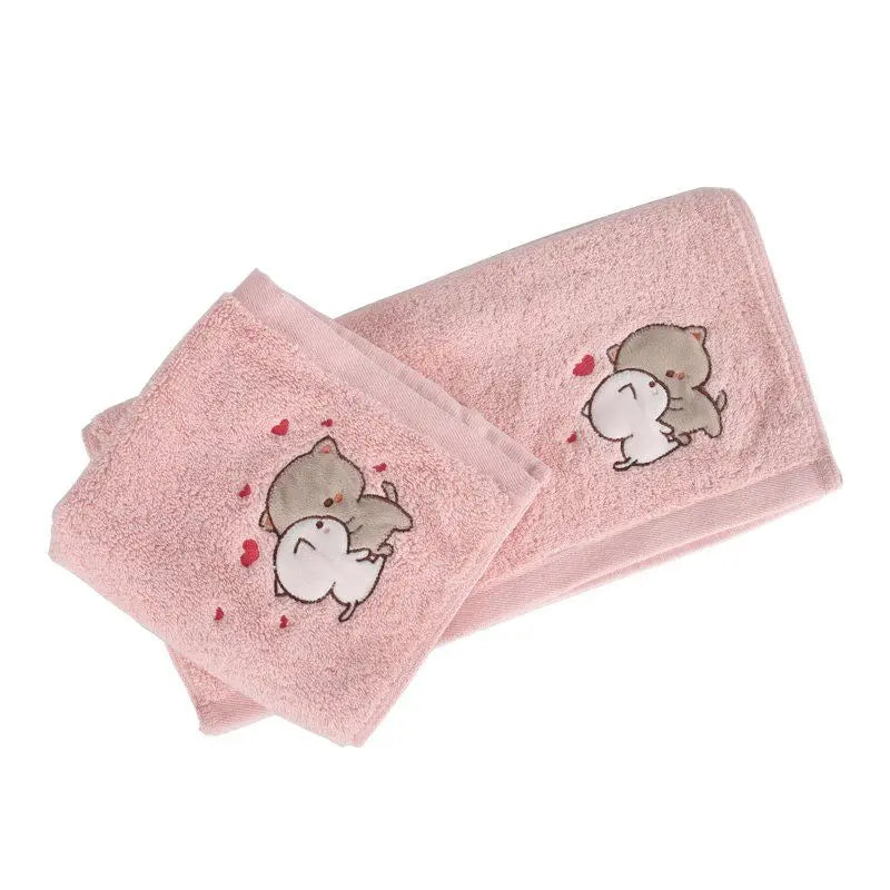 Peach & Goma Towels.