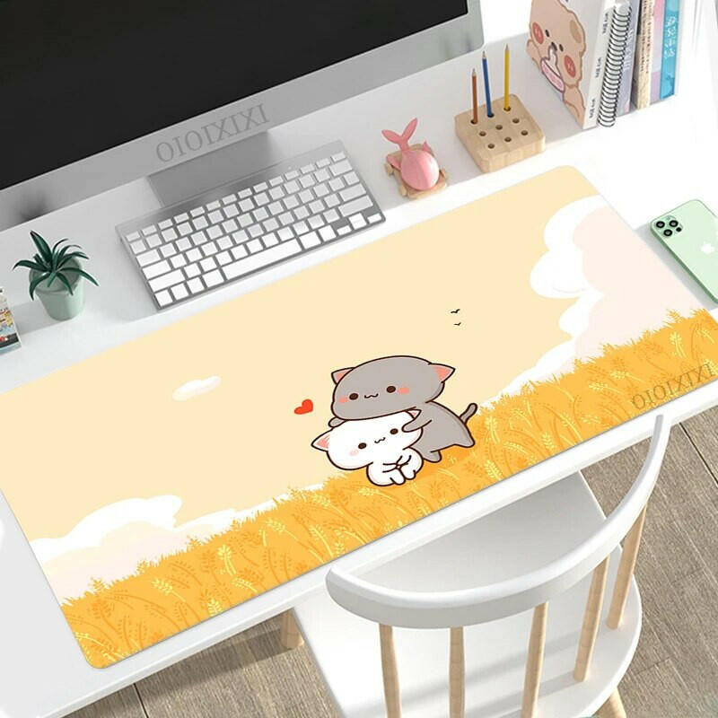 Peach & Goma Mouse pads.