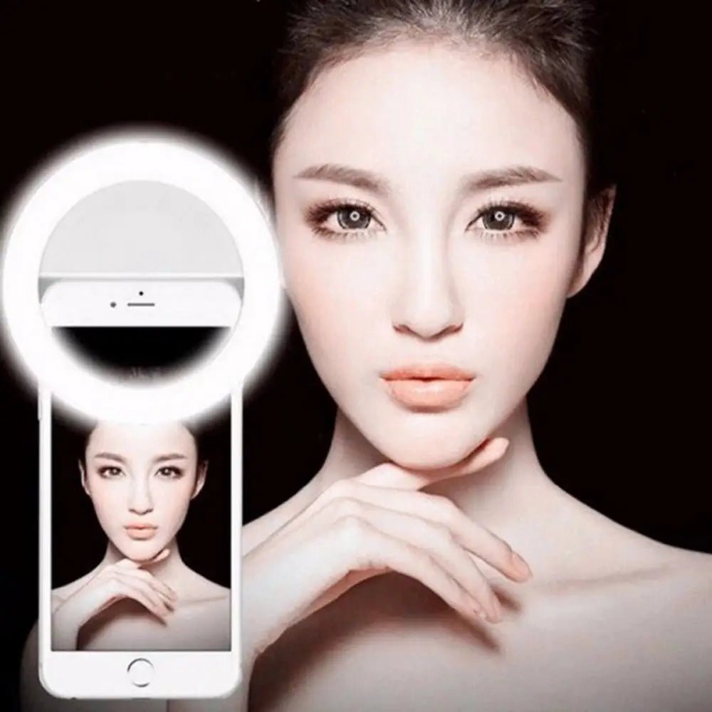 Adjustable and Dimmable Selfie Ring Light with Three Brightness Levels - Cosparty