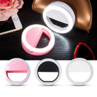 Adjustable and Dimmable Selfie Ring Light with Three Brightness Levels - light