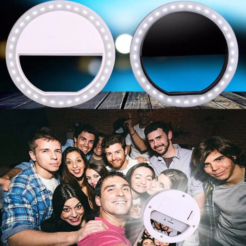 Adjustable and Dimmable Selfie Ring Light with Three Brightness Levels - Cosparty