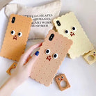 Adorable 3D Cookie Biscuit Phone Case in Brown and Beige Shades - Phone Case