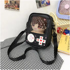 Adorable 3D Gameboy Inspired Console Handbag in Kawaii Styles - Black - top