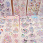 Adorable 3D Puffy Character Sticker Sheets Featuring Sanrio Characters - stickers