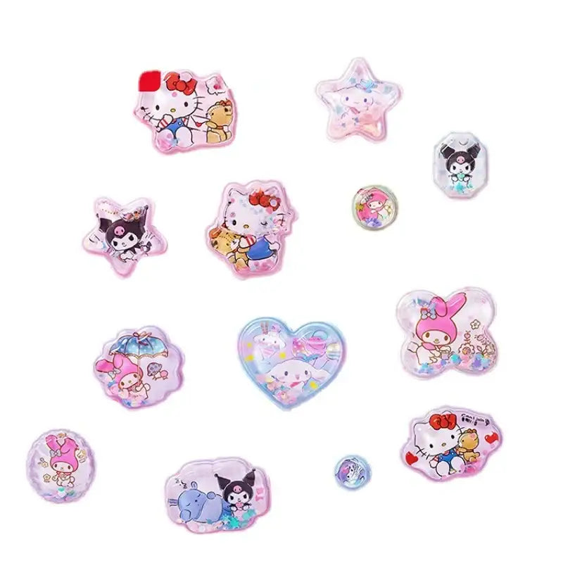 Adorable 3D Puffy Character Sticker Sheets Featuring Sanrio Characters - stickers