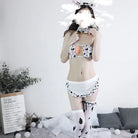 Adorable Baby Cow Lingerie Cosplay Set for Fun Dress-Up - shirt