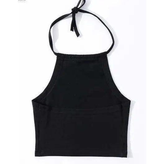 Adorable Baby Girl Spaghetti Strap Halter Top for Summer - shirt