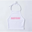 Adorable Baby Girl Spaghetti Strap Halter Top for Summer - shirt