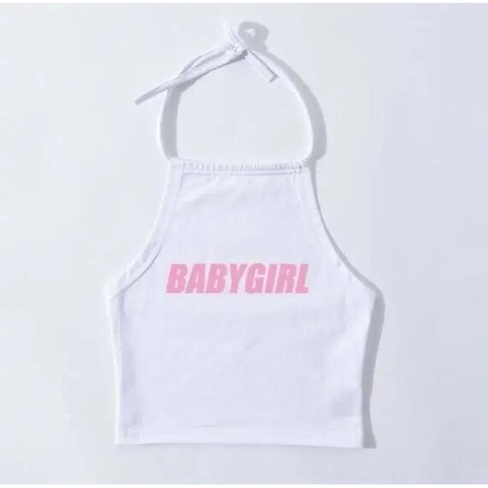 Adorable Baby Girl Spaghetti Strap Halter Top for Summer - shirt