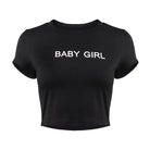 Adorable Baby Girl T-Shirt Crop Top for Summer Fun - Cosparty