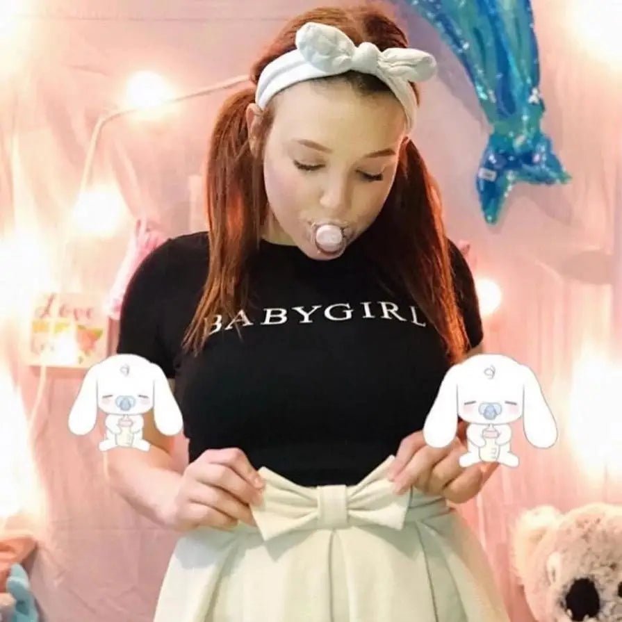 Adorable Baby Girl T-Shirt Crop Top for Summer Fun - Cosparty