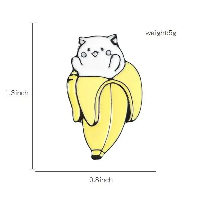 Adorable Banana Cat Enamel Pin for Your Pin Collection - pin