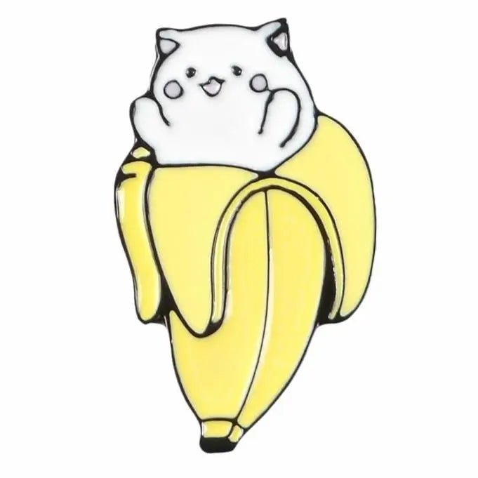 Adorable Banana Cat Enamel Pin for Your Pin Collection - Cosparty