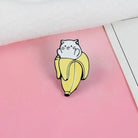 Adorable Banana Cat Enamel Pin for Your Pin Collection - Cosparty
