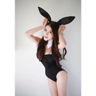 Adorable Black Bow Tie Bunny Onesie for Everyday Fun - onesie