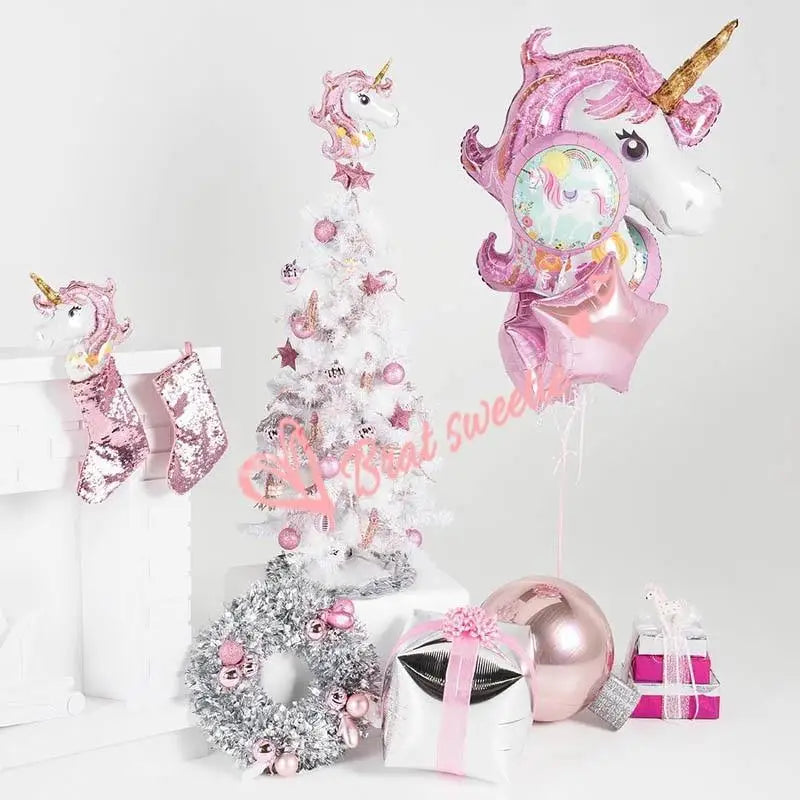 Adorable Blow Up Unicorn Balloon for Celebrations and Decor - balloon