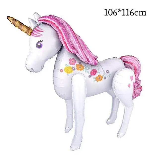 Adorable Blow Up Unicorn Balloon for Celebrations and Decor - 116x106cm - balloon