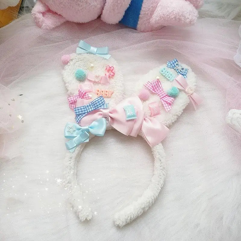 Adorable Bunny Ear Headband for Kawaii and Fairy-Kei Fans - bunny ears