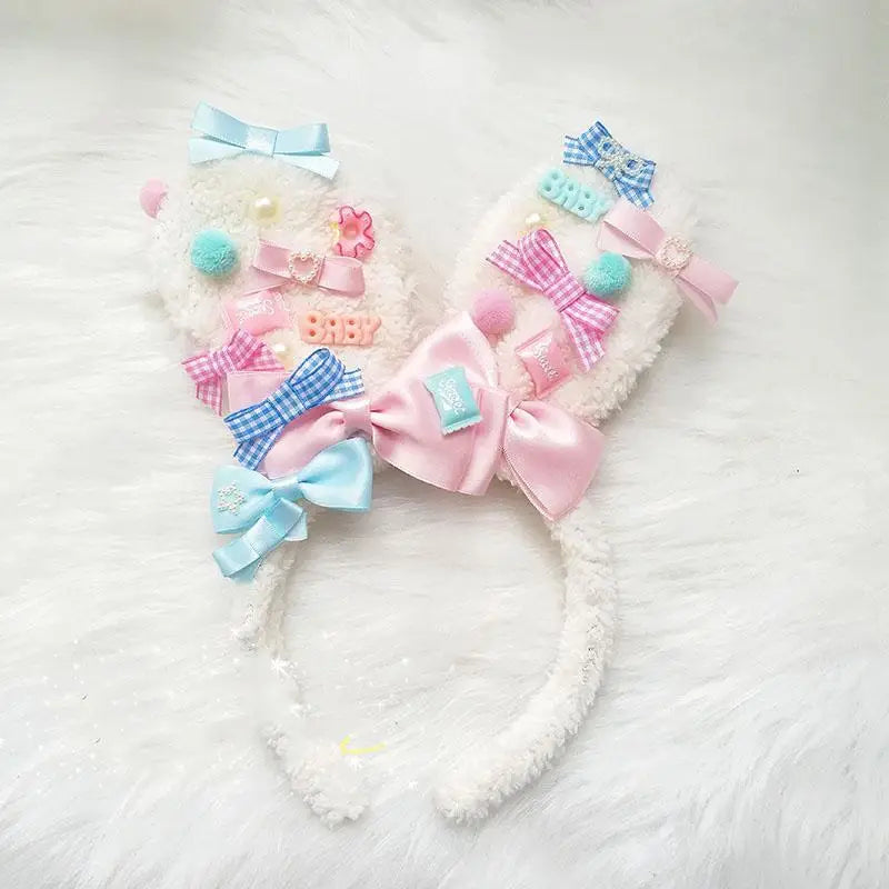 Adorable Bunny Ear Headband for Kawaii and Fairy-Kei Fans - bunny ears